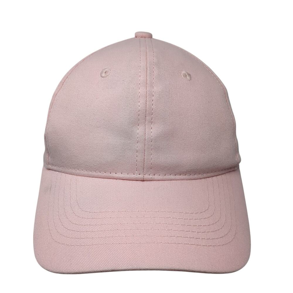 George Strapback Baseball Cap Pink One Size Adjustable Vented Holes Blank